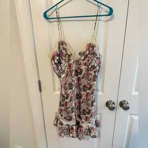 Vintage Gold Label Victoria's Secret Floral Lace Slip